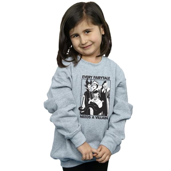 Disney Girls Villains Sweatshirt i bomull
