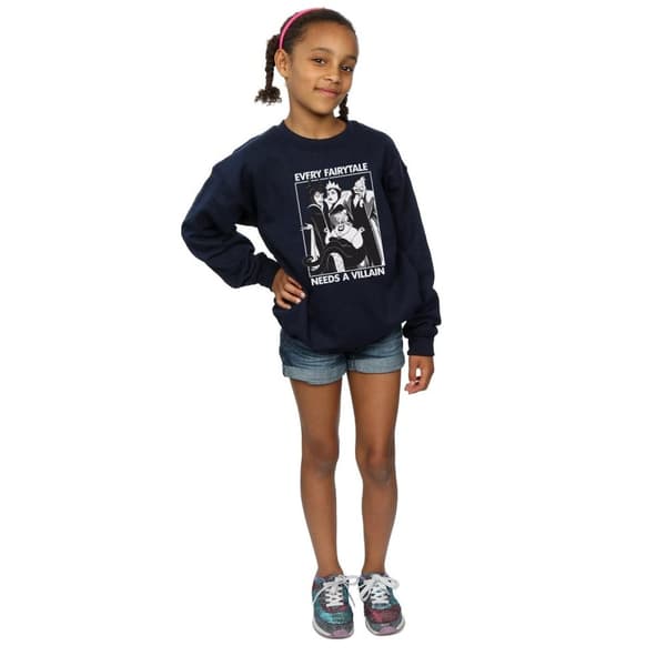 Disney Girls Villains Cotton Sweatshirt