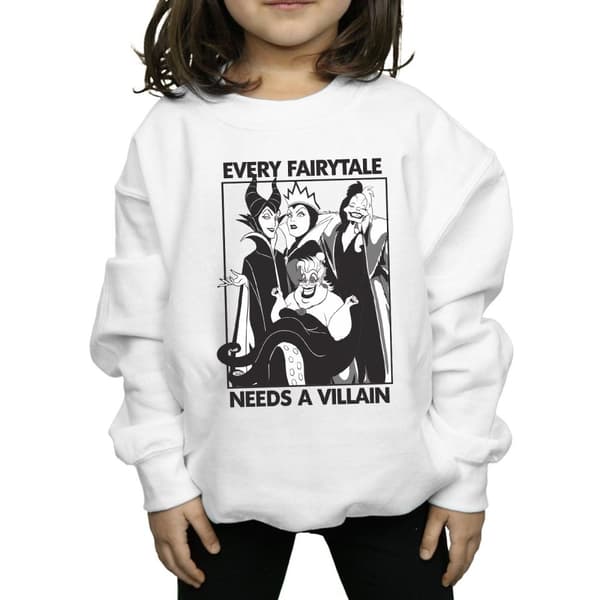 Disney Girls Villains Sweatshirt i bomull