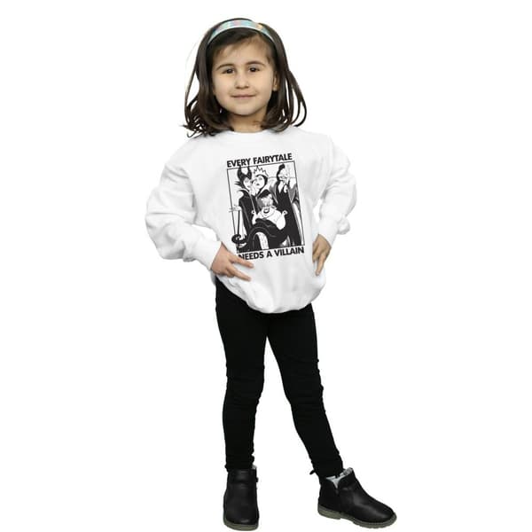 Disney Girls Villains Sweatshirt i bomull