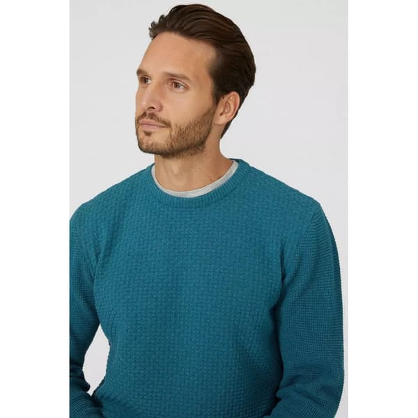 Mantaray Mens Textured Crew Neck Jumper