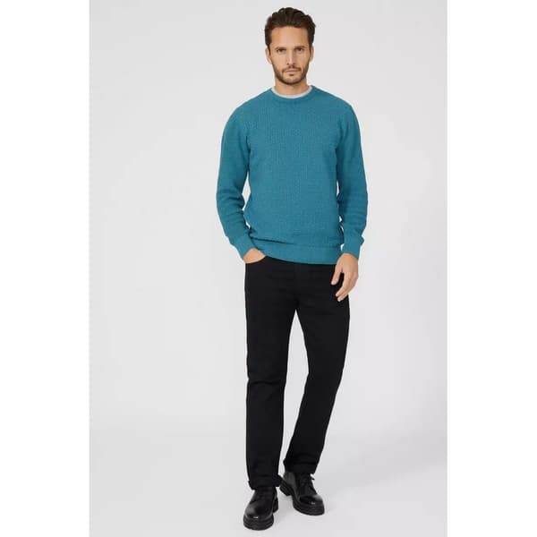 Mantaray Mens Textured Crew Neck Jumper