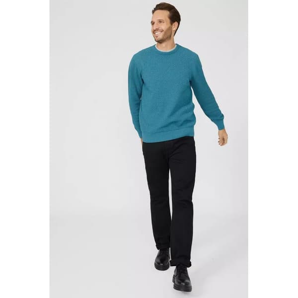 Mantaray Mens Textured Crew Neck Jumper