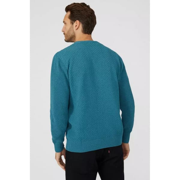 Mantaray Mens Textured Crew Neck Jumper