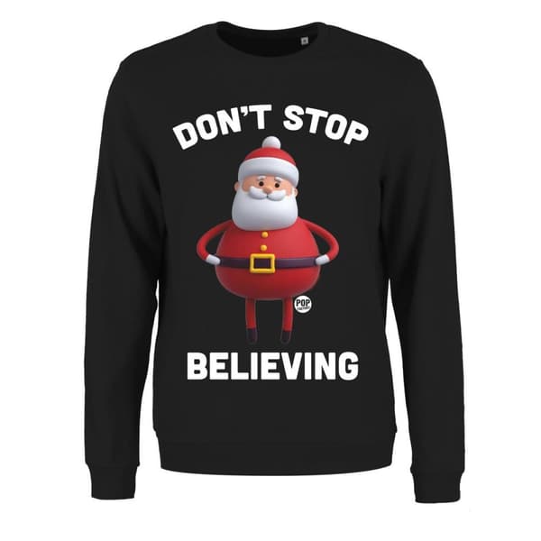 Pop Factory Womens/Ladies Don´t Stop Believing Christmas Jumper