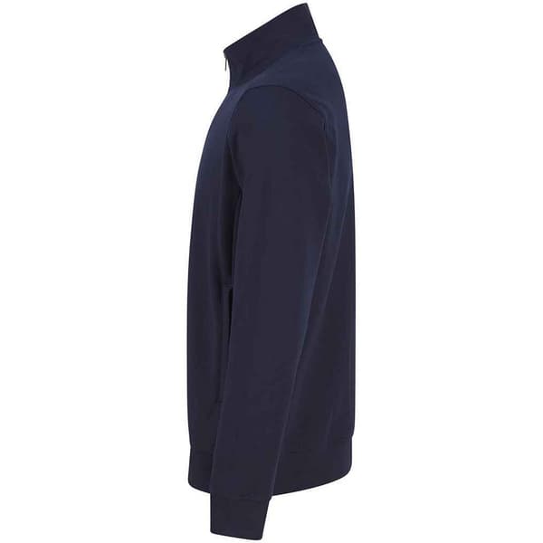 Henbury Unisex sweatshirt med bæredygtig kvart lynlås til voksne