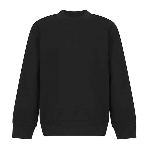 SF Minni Sweatshirt med böjd nederkant för barn/barn Black 9-10 Years