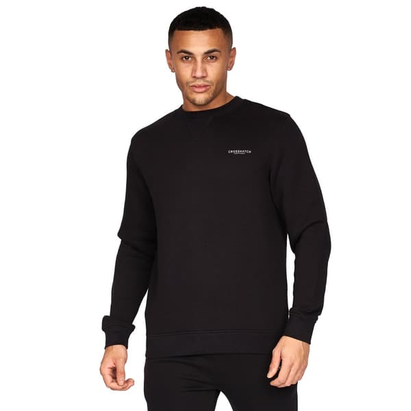 Crosshatch Mens Traymax Crew Neck Sweatshirt (Pack of 2)