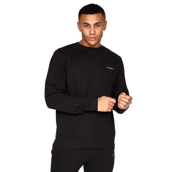 Crosshatch Mens Traymax Crew Neck Sweatshirt (Pack of 2)