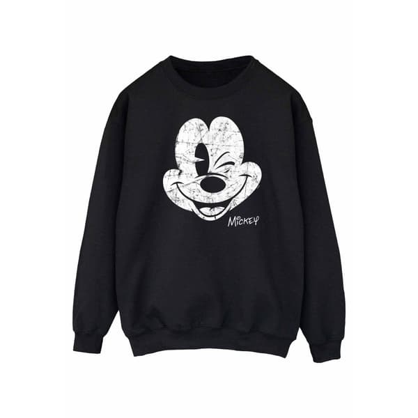 Disney Sweatshirt med Musse Pigg-ansikte - dam/dam