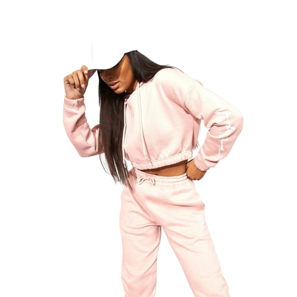 NVME Womens/Ladies Crew Neck Crop Hoodie