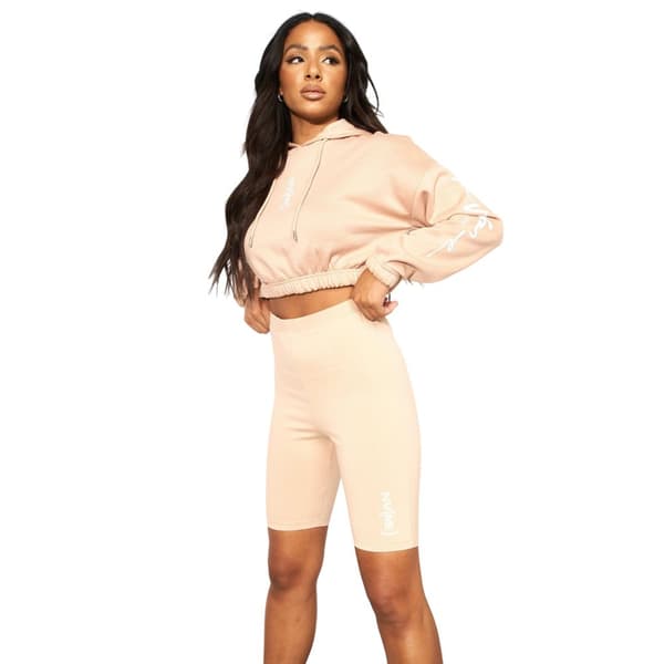 NVME Womens/Ladies Crew Neck Crop Hoodie