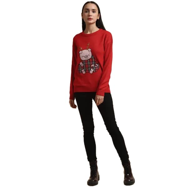 Brave Soul Dame/kvinde Piggy julepullover