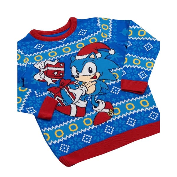 Sonic The Hedgehog Strikket juletrøje til børn/børn