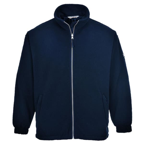 Portwest Mens Windproof Fleece Jacket Navy L