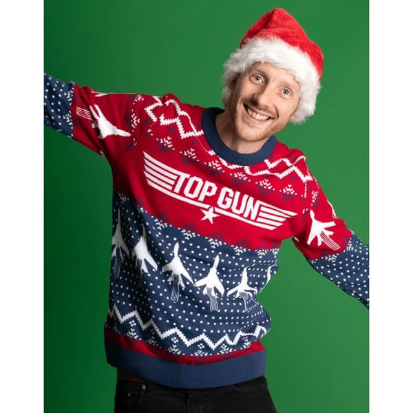 Top Gun Strikket julepullover til mænd