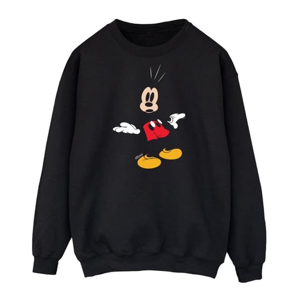 Disney Mens Mickey Mouse Surprised Sweatshirt