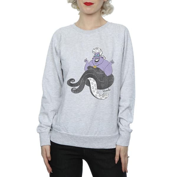 The Little Mermaid Dam/Tjej Classic Ursula Heather Sweatshirt