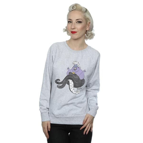 The Little Mermaid Dam/Tjej Classic Ursula Heather Sweatshirt