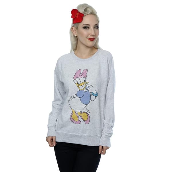 Disney Dam/Tjej Classic Daisy Duck Heather Sweatshirt