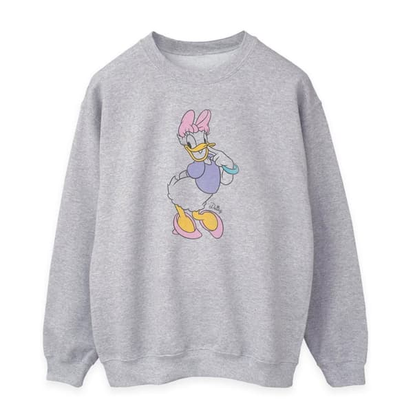 Disney Womens/Ladies Classic Daisy Duck Heather Sweatshirt