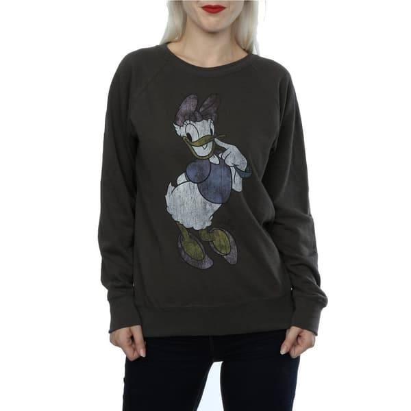 Disney Womens/Ladies Classic Daisy Duck Heather Sweatshirt