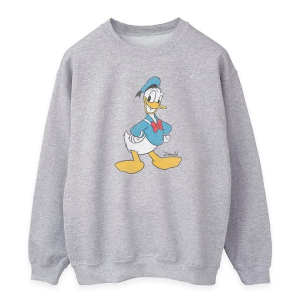 Disney Womens/Ladies Classic Donald Duck Heather Sweatshirt