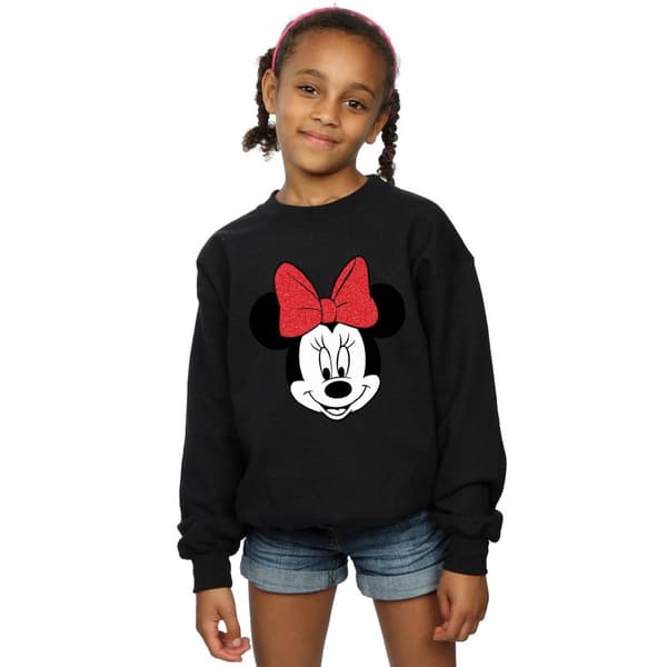 Disney Minnie Mouse Head Sweatshirt för flickor