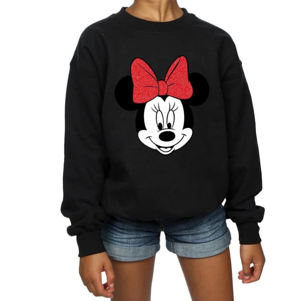 Disney Minnie Mouse Head Sweatshirt för flickor
