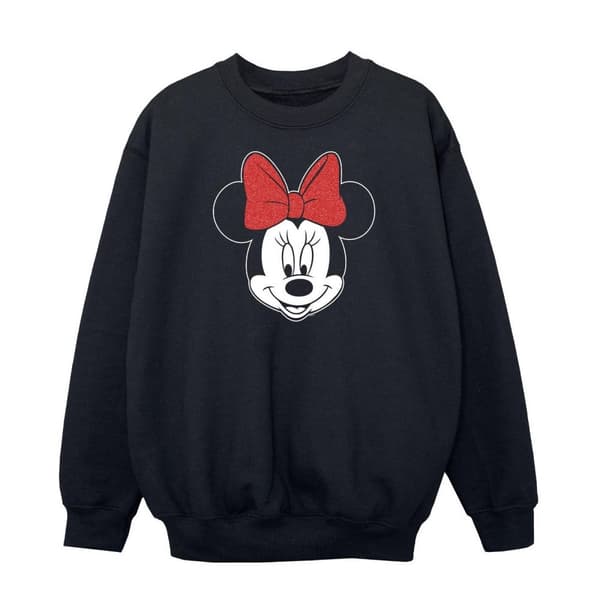 Disney Minnie Mouse Head Sweatshirt för flickor