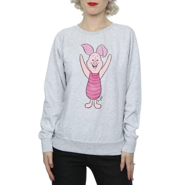 Winnie the Pooh Womens/Ladies Piglet Heather Sweatshirt