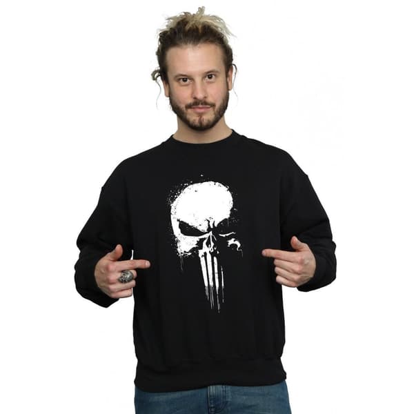 The Punisher Sweatshirt med dödskalle för herrar
