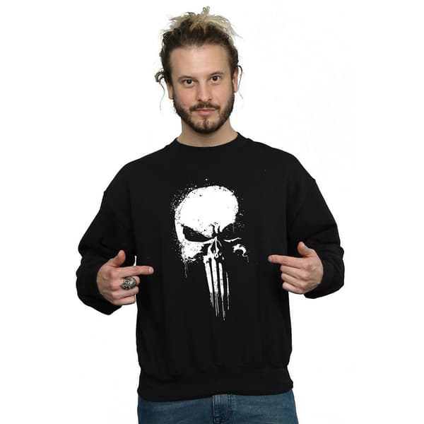 The Punisher Sweatshirt med dödskalle för herrar