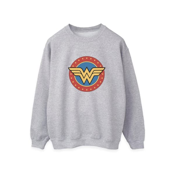 Wonder Woman Womens/Ladies Logo Heather Sweatshirt