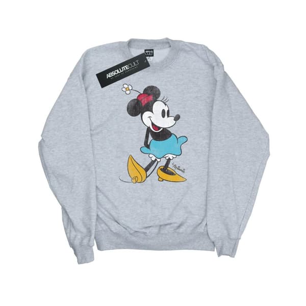 Disney Dam/Tjej Klassisk Minnie Mouse Heather Sweatshirt