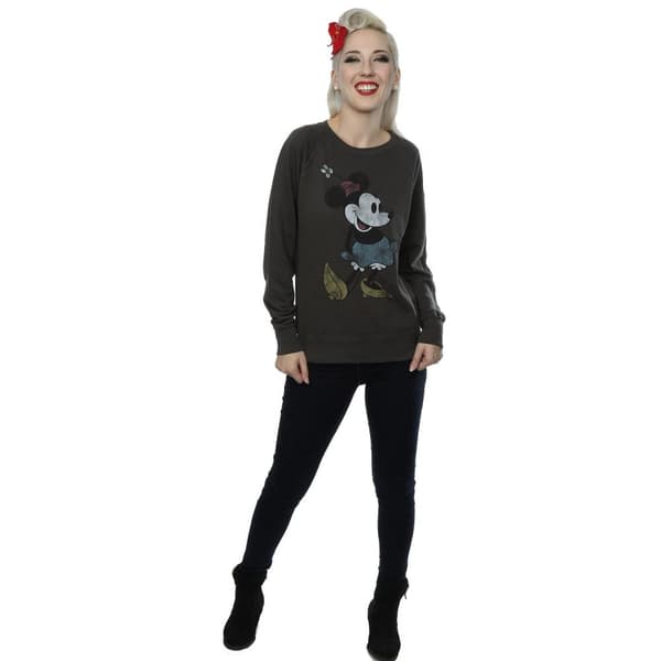 Disney Dam/Tjej Klassisk Minnie Mouse Heather Sweatshirt