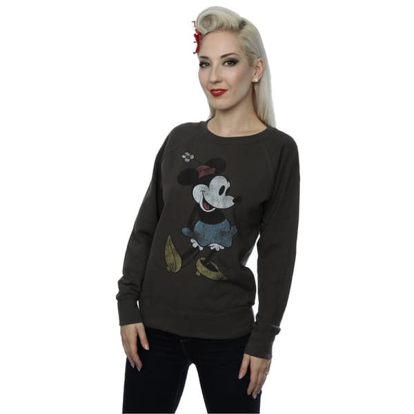 Disney Dam/Tjej Klassisk Minnie Mouse Heather Sweatshirt