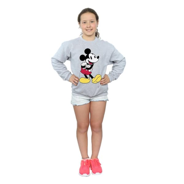 Disney Girls Classic Mickey Mouse Sweatshirt