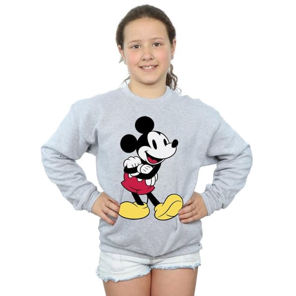 Disney Girls Classic Mickey Mouse Sweatshirt