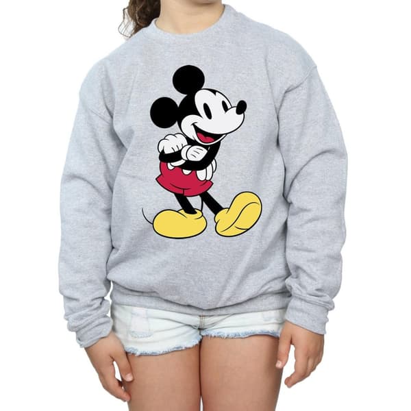 Disney Girls Classic Mickey Mouse Sweatshirt