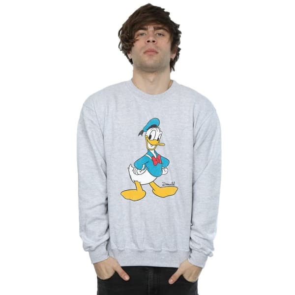 Disney Mens Classic Donald Duck Sweatshirt