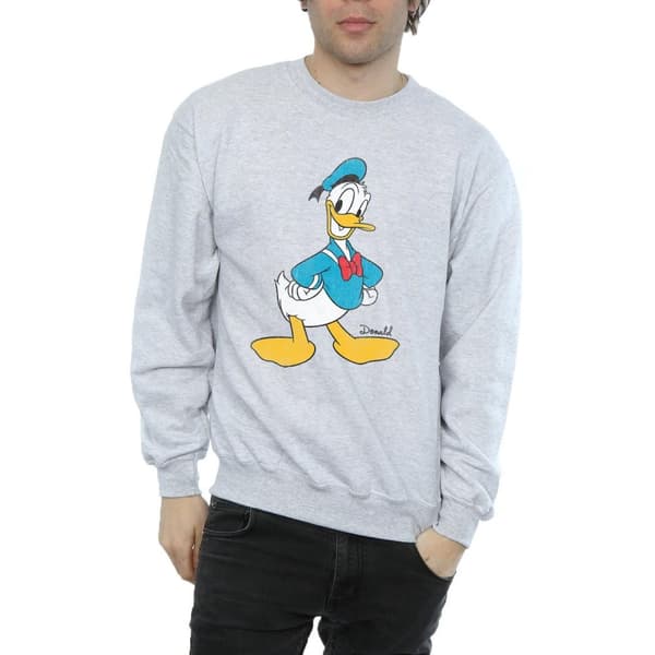 Disney Mens Classic Donald Duck Sweatshirt