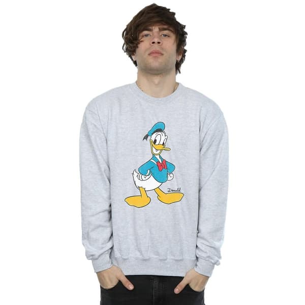 Disney Mens Classic Donald Duck Sweatshirt