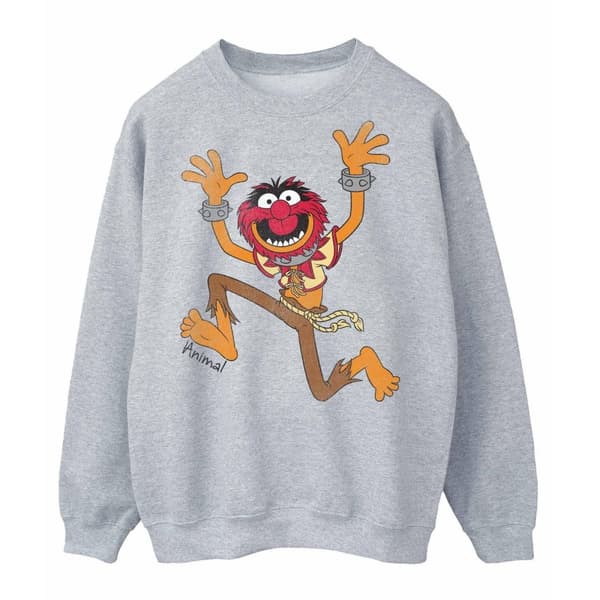 The Muppets Mens Classic Animal Heather Sweatshirt