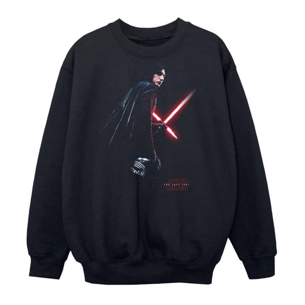 Star Wars: The Last Jedi Boys Kylo Ren Shadow Sweatshirt Black 12-13 Years