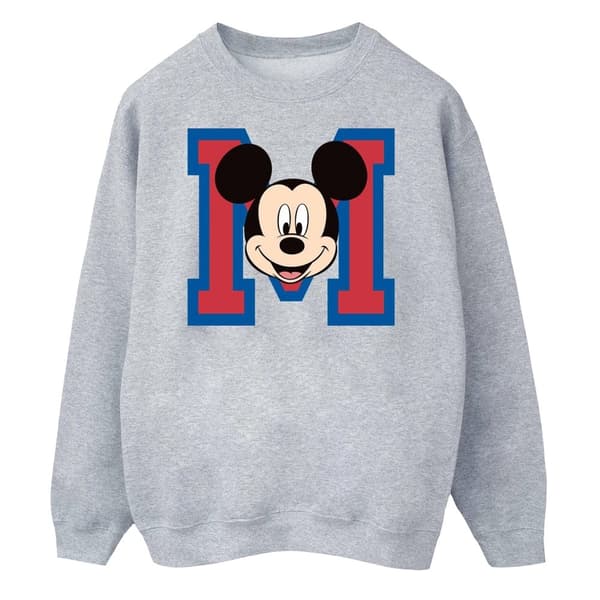 Disney Mens Mickey Mouse Face Sweatshirt