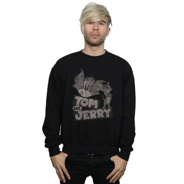 Tom and Jerry Mens Wink Sweatshirt