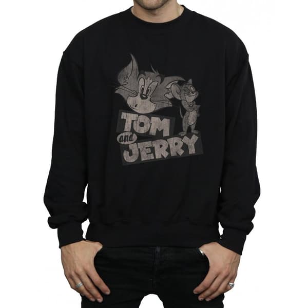 Tom and Jerry Mens Wink Sweatshirt
