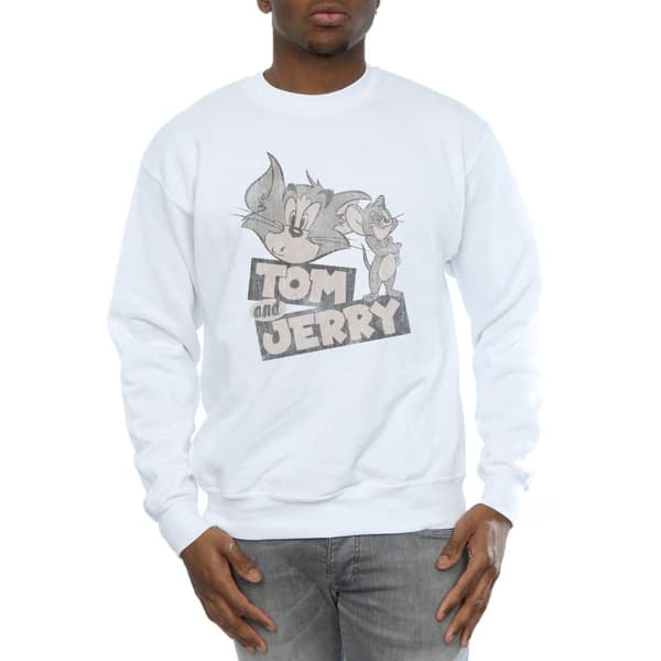 Tom and Jerry Mens Wink Sweatshirt