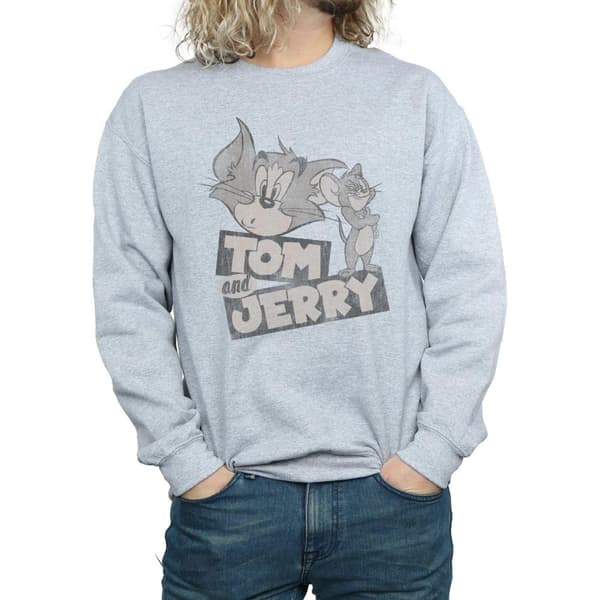 Tom and Jerry Mens Wink Sweatshirt